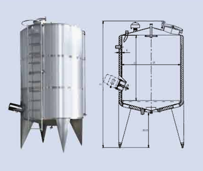 三层侧搅拌冷热缸系列