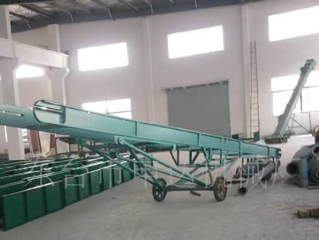 皮带输送机有HUS型移动升降式皮带输送机，TDS型固定式皮带输送机