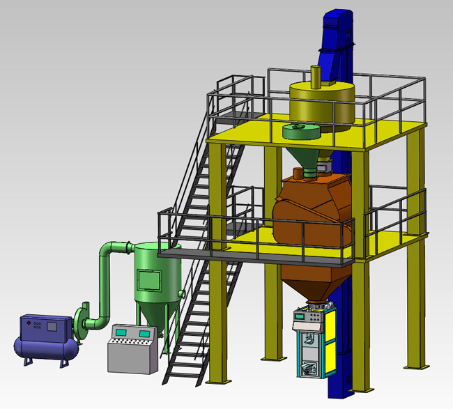 AJ-C基本型干混砂浆生产线