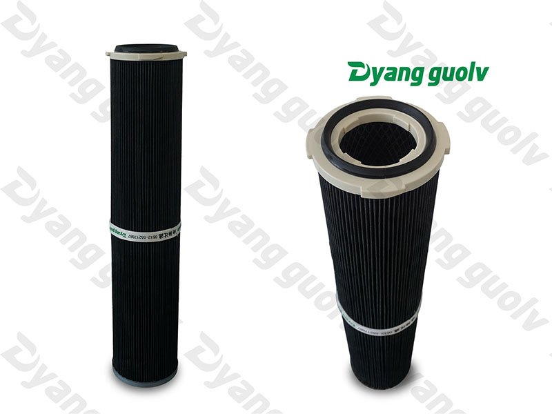 塑料卡口式快拆式整套碳浸渍炭黑防静电聚酯覆膜-新能源电池打磨粉尘制药-滤筒