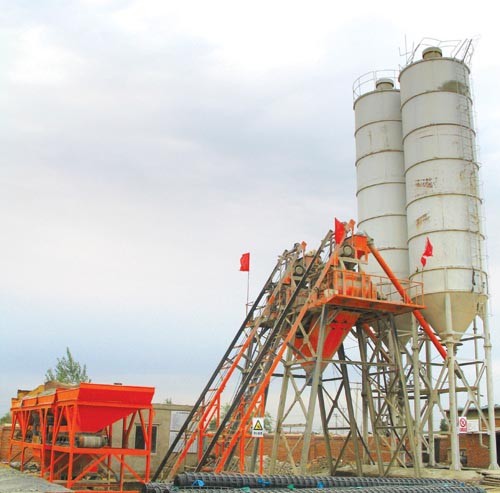 河南HZS25型工程混凝土搅拌站