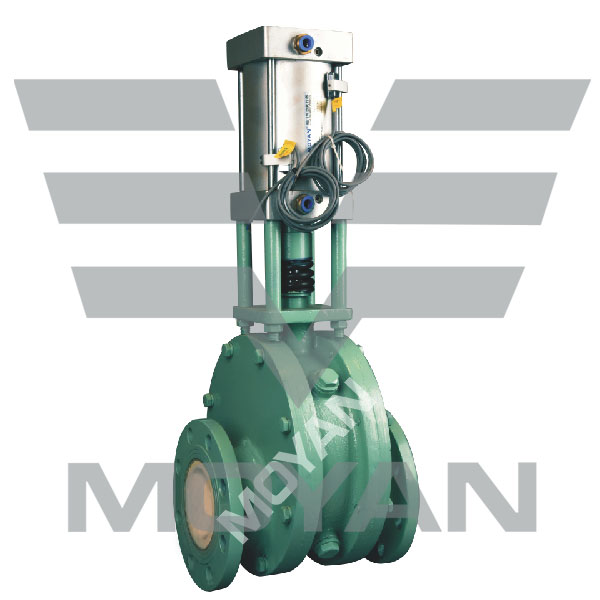 GZ644TC气动陶瓷双闸板阀