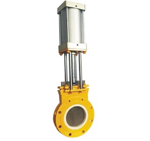 PZ673TC气动薄型陶瓷排渣浆液阀