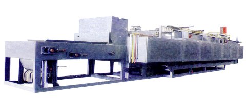 HX型无马弗托辊型网带式淬火炉