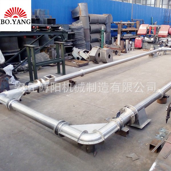 膨润土管链输送机认准博阳管链式输送机