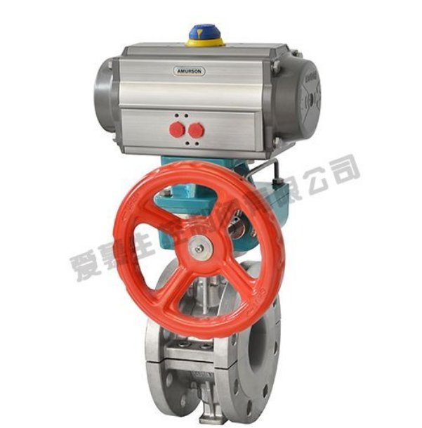 气动带手动蝶阀