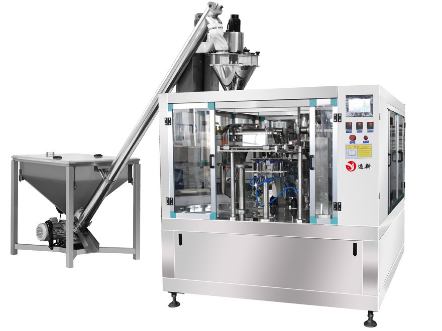 腻子粉填缝剂地不漏自动给袋式粉末计量包装机