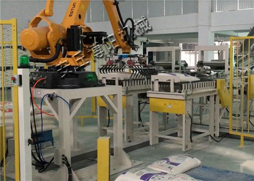 大豆粉自动堆垛设备 颗粒食品自动堆垛机