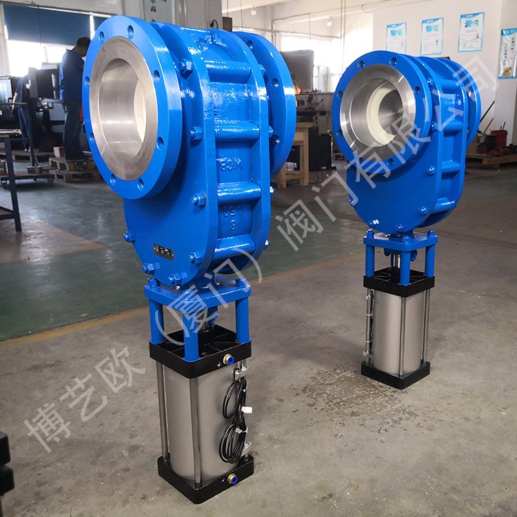 气力输送专用耐磨气动陶瓷双闸阀