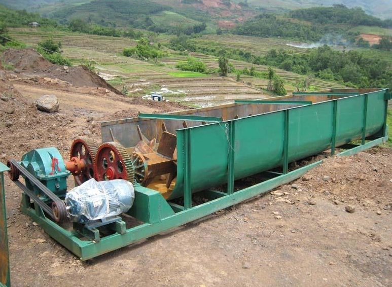 螺旋槽式洗矿机