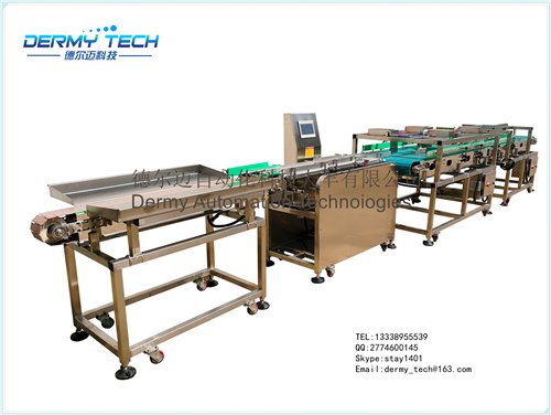 自动称重检测机皮带式粘性物品组合秤重量筛选机