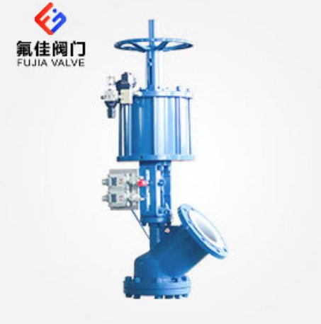 衬氟上展放料阀