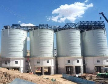 粉煤灰承建螺旋咬边式钢板筒仓