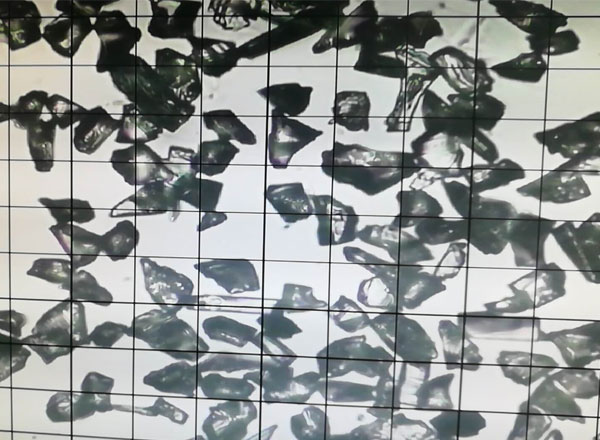 绿碳化硅微粉 1500#颗粒形状