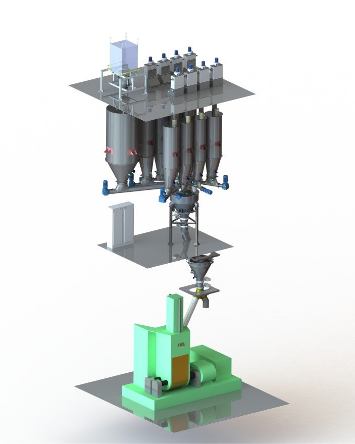 密炼机上辅机系统（楼层式）