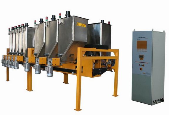 耐磨材料自动配料生产线