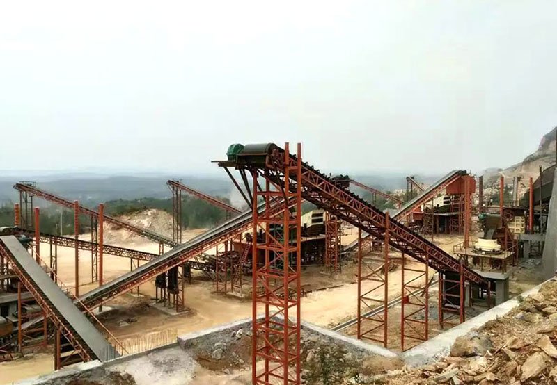 矿山采石场橡胶带式输送机