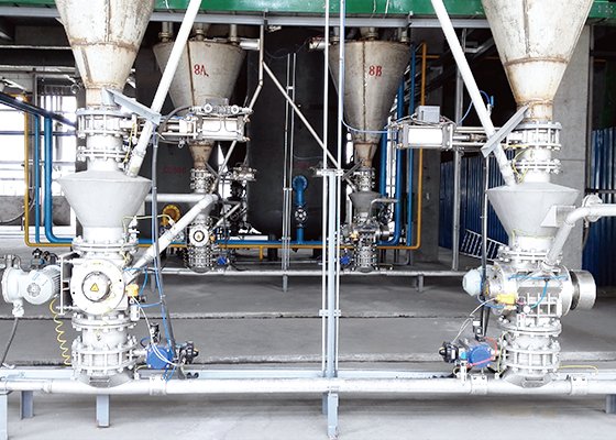 旋转阀密相输送