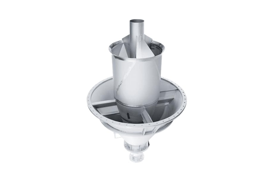 筒仓料仓的掺混混料器