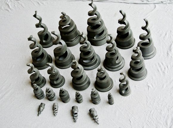 真空反应烧结碳化硅螺旋喷嘴