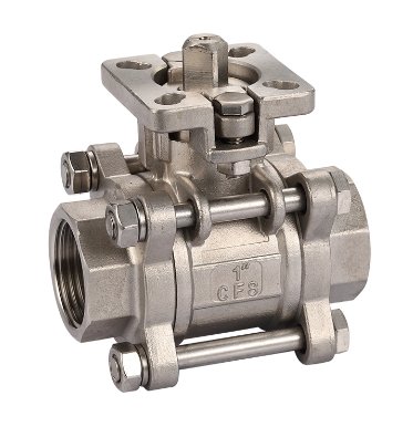 三片式内螺球阀