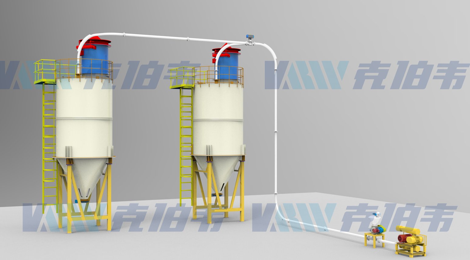 锂电材料气力输送