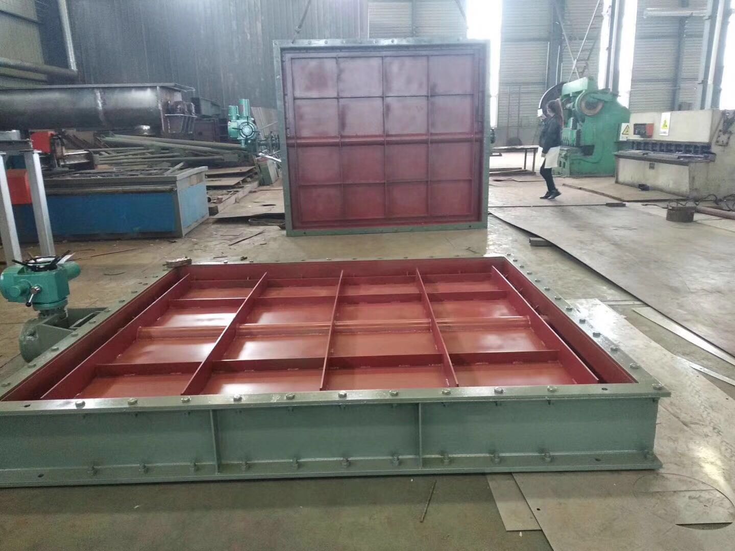 锅炉脱硫烟气挡板门 电动耐高温调节百叶阀