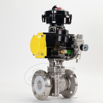 不锈钢衬四氟气动球阀