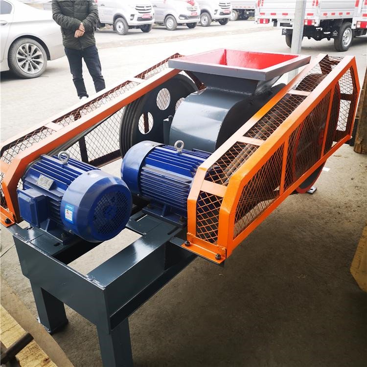 石英矿石河卵石制砂2PG410*250对辊破碎机