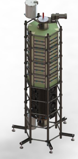 粉体材料烧结竖管炉