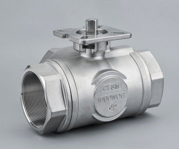 DN100三通高平台球阀