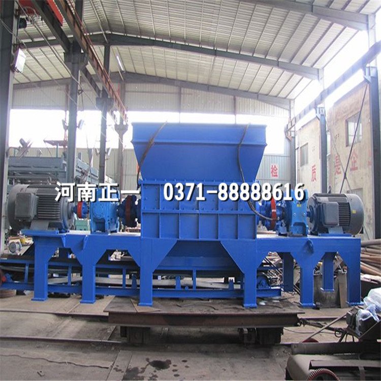 小型撕碎机 废旧轮胎撕碎机 正一设备 塑料轮胎撕碎机