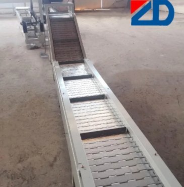 正德输送铁片链板输送机