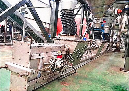 石灰石粉管道输送机 粉料管链输送机方案设计