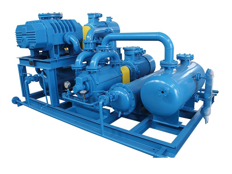 JZJQY型三叶气冷罗茨液环真空机组