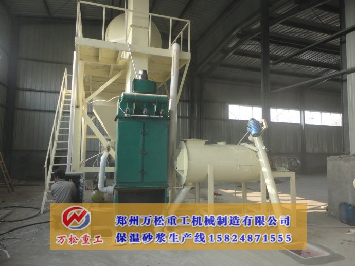 干粉砂浆设备（双组份）工艺流程