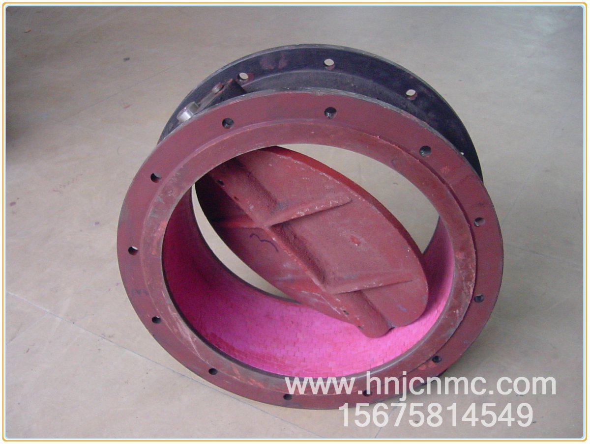 耐磨陶瓷圆风门陶瓷内衬风门