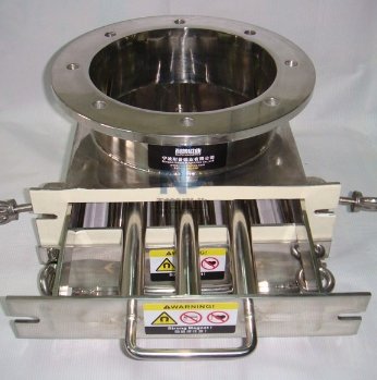 粉体干粉用9000-10000高斯强磁棒永磁自动清理抽屉式格栅除铁器