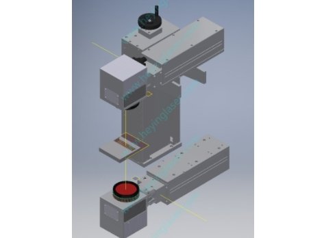 一拖二上下同时出光激光打标机