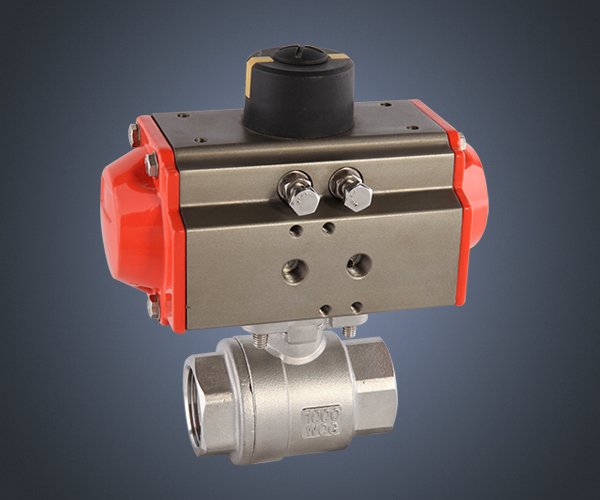 二片式内螺纹气动球阀