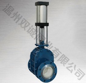 Z644TC气动耐磨陶瓷双闸板出料阀