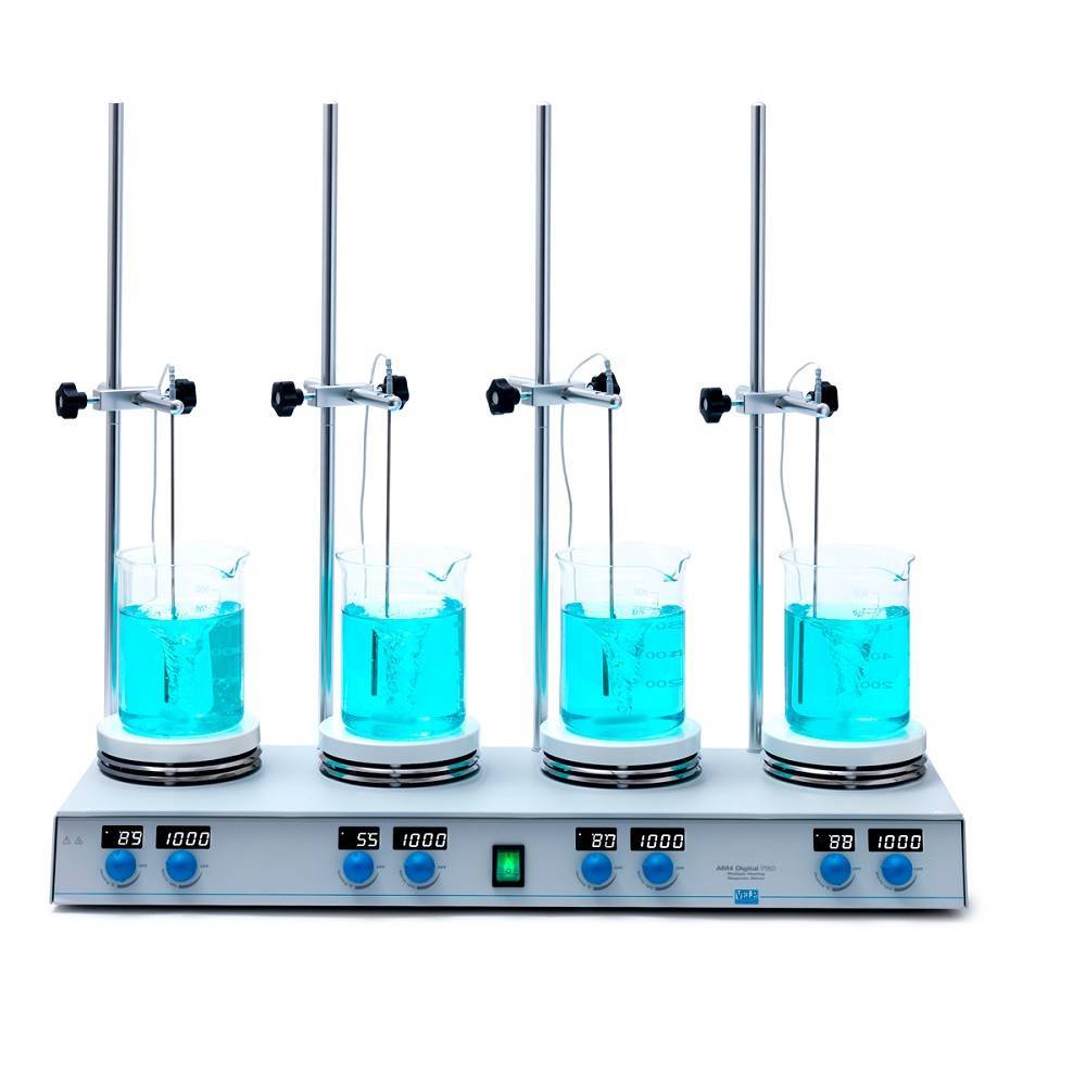VELP AM4 Digital pro多点位加热磁力搅拌器