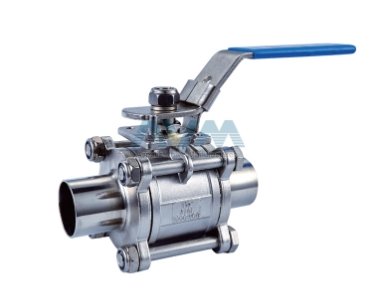 卫生级三片式全包球阀