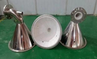 牛角弯内衬陶瓷