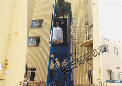 碳酸钙吨袋开袋机、无尘粉体吨包破袋机