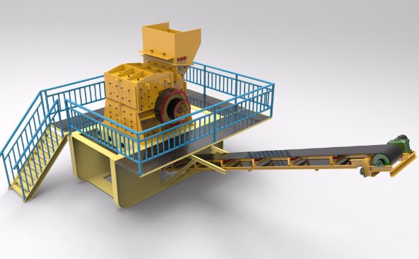 半移动式二合一重锤式破碎机