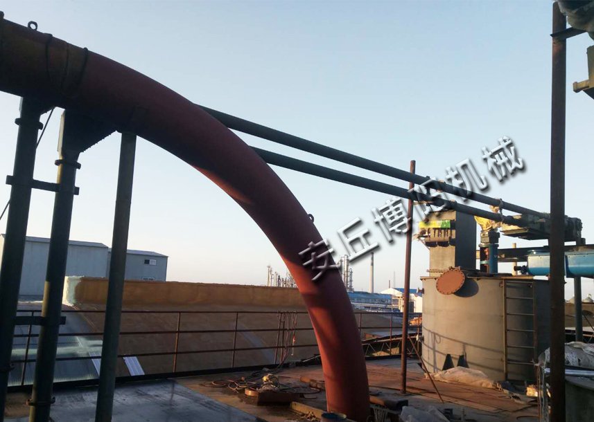 生产生石灰链管输送站 无尘管链输送机