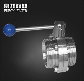 卫生级螺纹+焊接蝶阀D21X-61X-10P