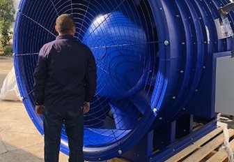 大型可调角度轴流风机-汽车实验室