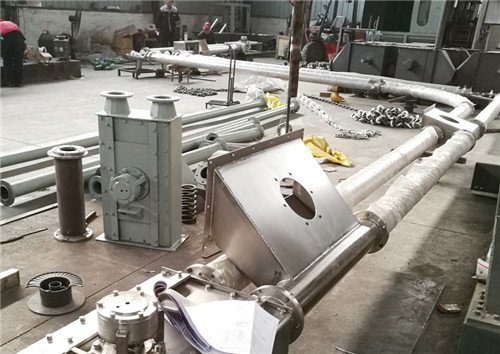 微硅粉管链式输送机 不锈钢管链机 耐腐蚀